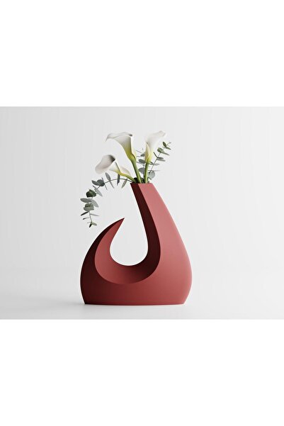 Sani Vaza "LUNARA" 220 x 85 x H238 mm - Roșu închis mat