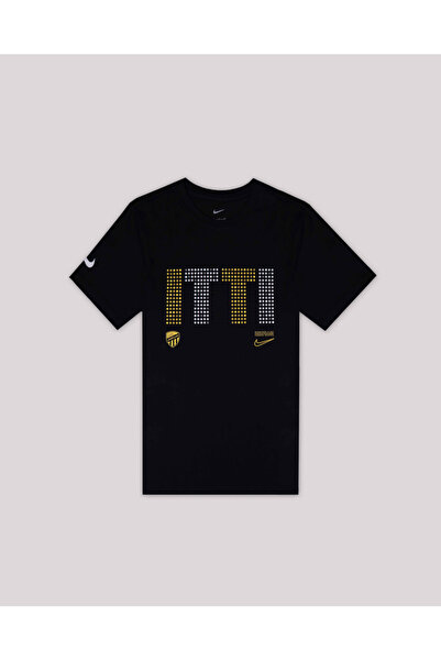 Ittihad تيشيرت نايكي لايتس بشعار أصفر