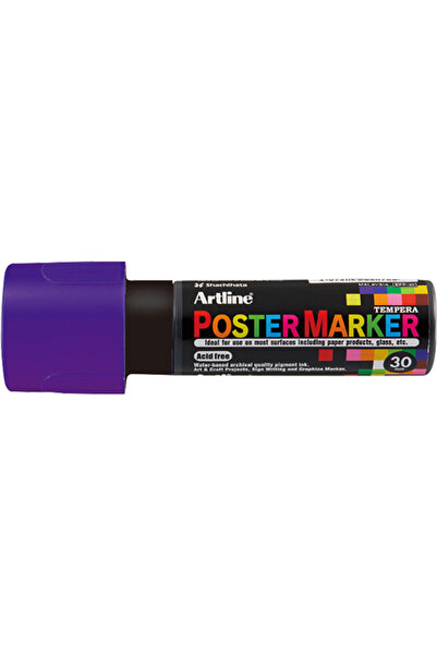 artline Poster Marker, plastic body, chisel tip 30mm - purple