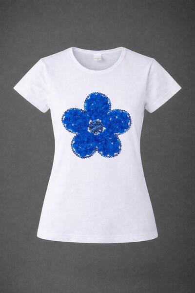 Dıgıl Kids Girl's T-Shirt Badi Lycra Daisy Pattern All Colors