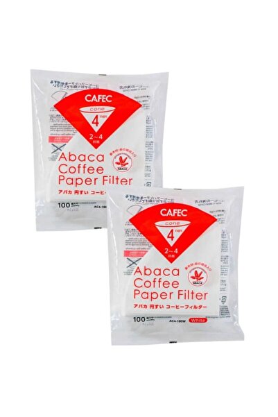 Cafec مجموعة فلاتر ورقية للقهوة v60 02 حجم كبير كل عبوة 100 ورقة مجموعة من 2