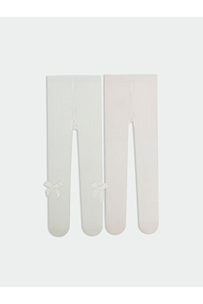 LC Waikiki مجموعة إلسيفا من جوارب طويلة للأطفال البنات باللون الإكرو، عبوة من...