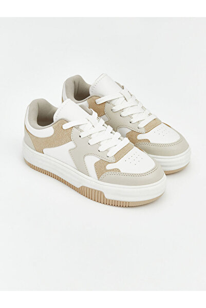 LC Waikiki Shining Choices Leather-Look Girls' Sneakers from Shining Store