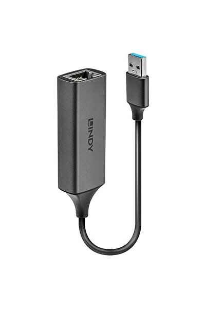 LİNDY Adaptor USB 3.0 - RJ45 10/100/1000Mb Negru