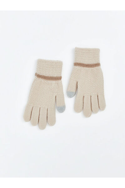 LC Waikiki Peak New Season Embroidered Knitwear Women's Gloves