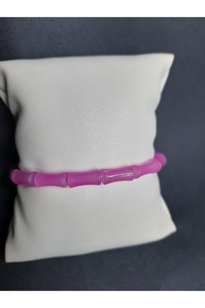 MRYart Purple Color Cut Bead Bracelet