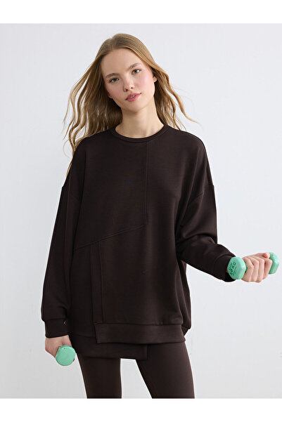 LC Waikiki NEVAVM Farkıyla Soft Touch Oversize Γυναικείο Φούτερ