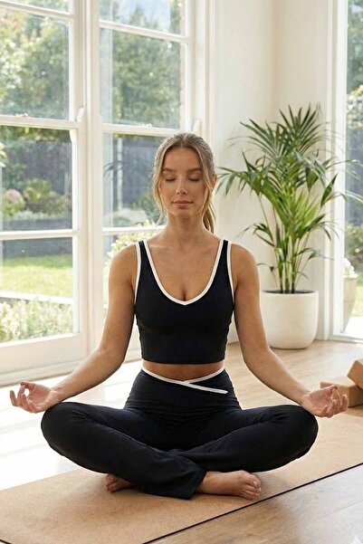 rekor sports Women's Spanish Leggings-Bra Gym-Yogo Bottom Top Set