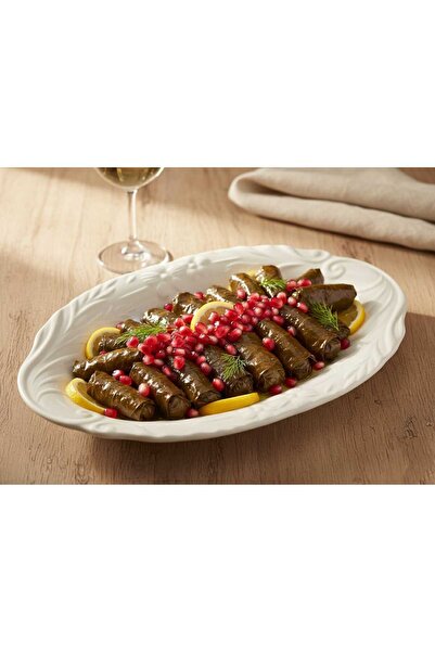 KACHKIRHOME Porselen Salata Tabağı Kayık Tabak 30cm uzunlugunda en geniş yeri...