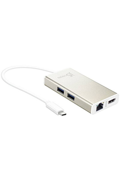 j5create Adaptor multiplu USB-C - HDMI / Ethernet / HUB USB 3.1 / PD 2.0