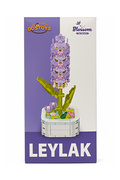 DOSTOYS Yapı Taşı Serisi Çiçek Yapım Seti Leylak