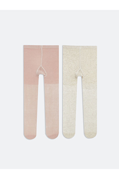 LC Waikiki مجموعة إلسيفا من جوارب طويلة للأطفال البنات باللون الإكرو، عبوة من...