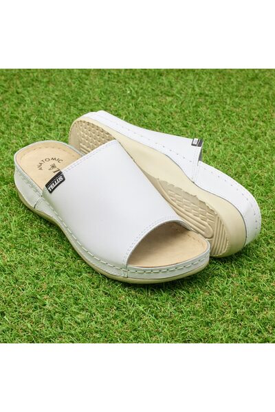 Tellus Women's Leather Sandals, 25-51, White