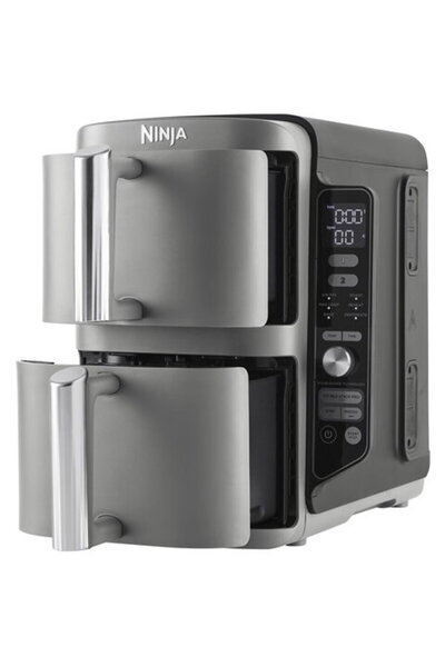 NINJA SL400EU Double 9.5 L 2470 W Hot Air Fryer Black, Grey