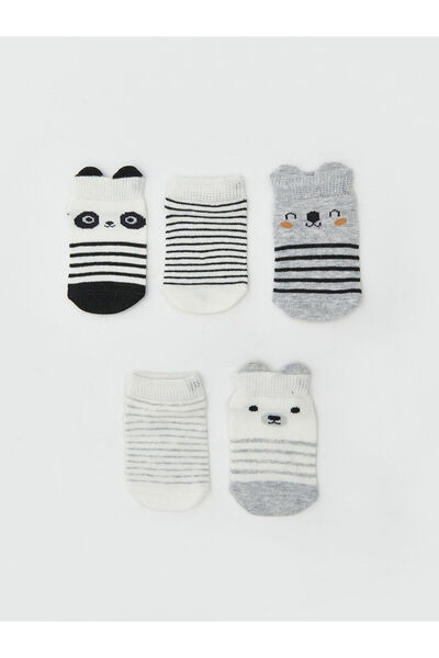 LC Waikiki مجموعة إلسيفا من الجوارب المزخرفة للأولاد الصغار، عبوة من 5 قطع