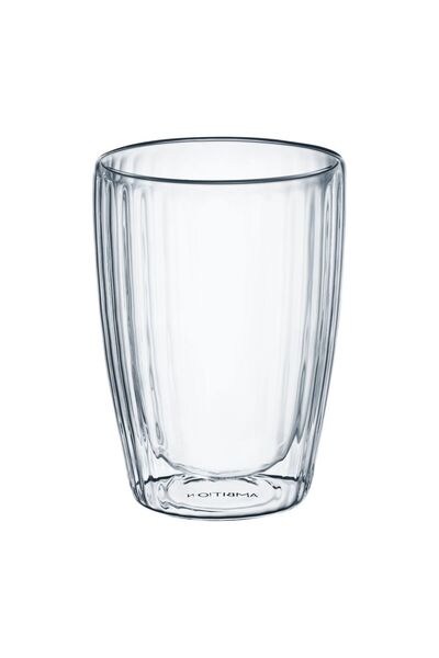 Ambition Set of 2 double-walled glasses Curly, heat-resistant glass, 350 ml, ...