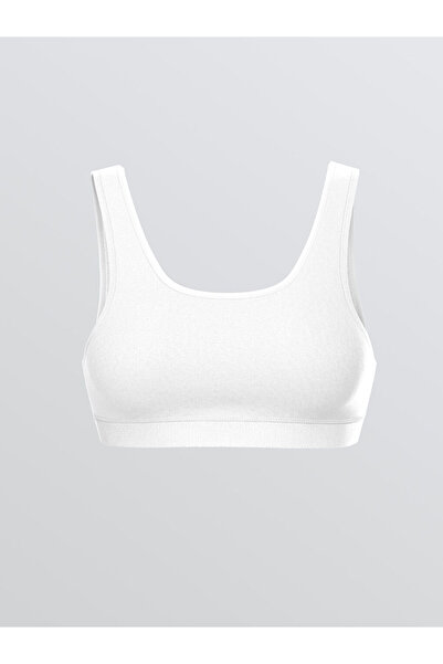 LC Waikiki White Underwire Free Padding Flat Sports Bra