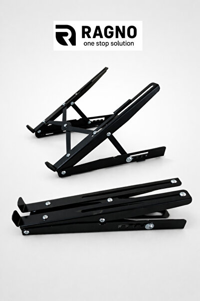 Ragno Katlanır Laptop Standı–Ergonomik Metal Notebook Yükseltici, Tüm Modelle...