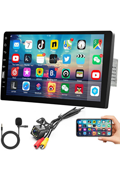 Fulu Navigatie auto, multimedia 9 inch cu camera de marsarier, touchscreen, m...