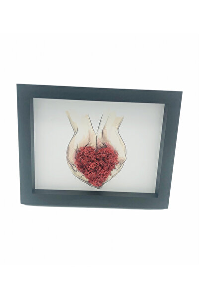 Eventissimi Floral arrangement, 5 cm, stabilized lichens, dried plants, ceram...