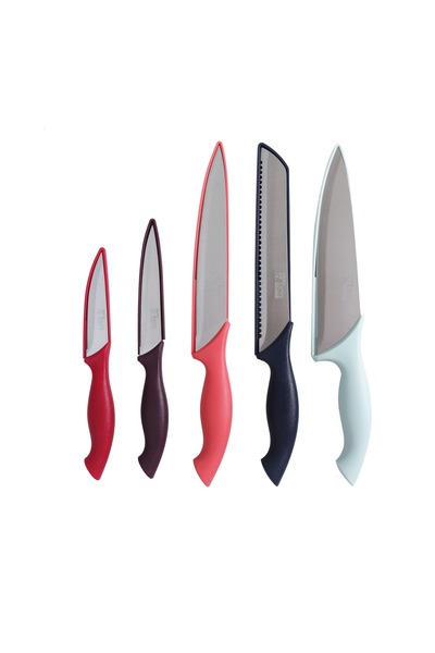 GRÜNBERG Set of 5 knives, Grunberg, stainless steel+plastic, multicolor, 22-3...