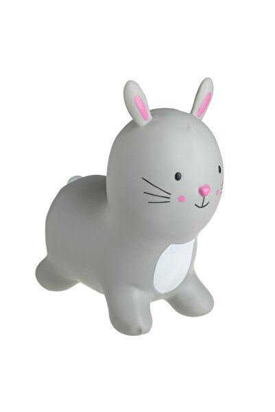 OEM Iepuraș Gonflabil Gri pentru Copii, PVC, dimensiune 47x20x45 cm, 50 kg