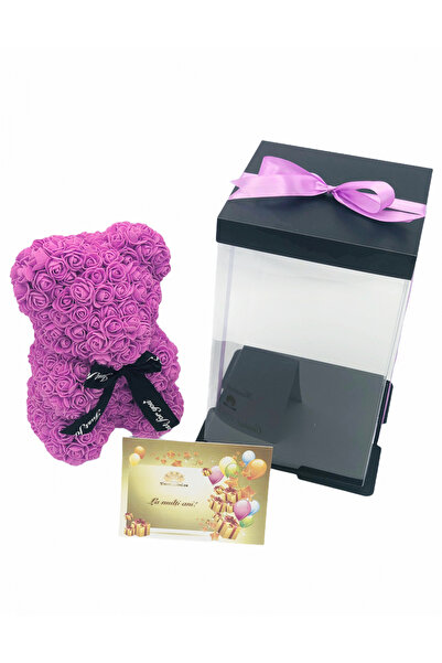 Eventissimi Aranjament floral, 3 cm, vas ceramic, roz