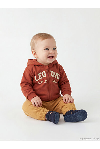 LC Waikiki منتجات فريزن ستور التي لا مثيل لها - سويت شيرت بطباعة هودي وسحاب ل...