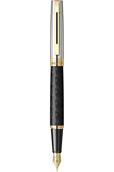 Sheaffer Engraved Matte Black PGT Fountain Pen