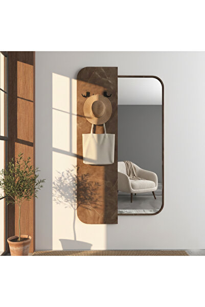 Marktna مرآة جدارية فاخرة بإطار خشبي عصري و انيق