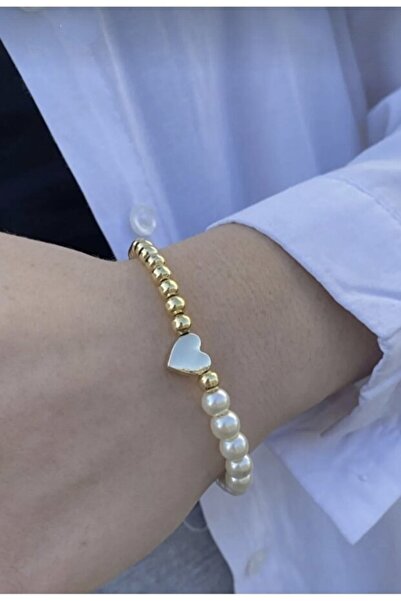 Girift Vintage Zetl Pearl Heart Bracelet