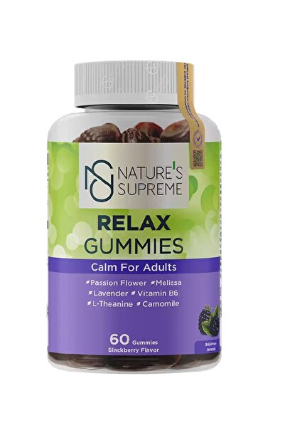 Nature's Supreme Relax Gummies 60 Çiğnenebilir Form