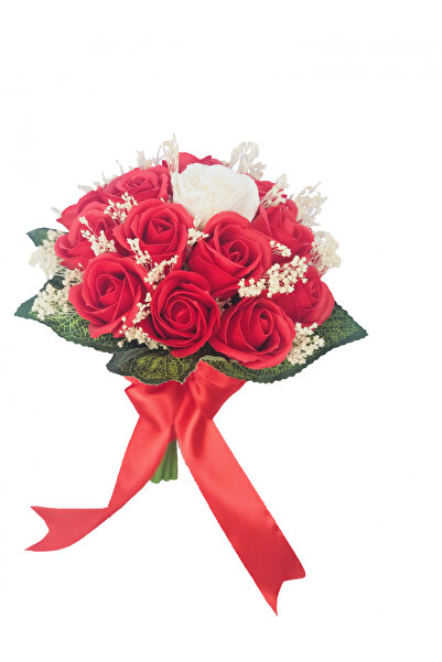 Eventissimi Buchet de Flori - 17 Trandafiri, Rosu/Alb