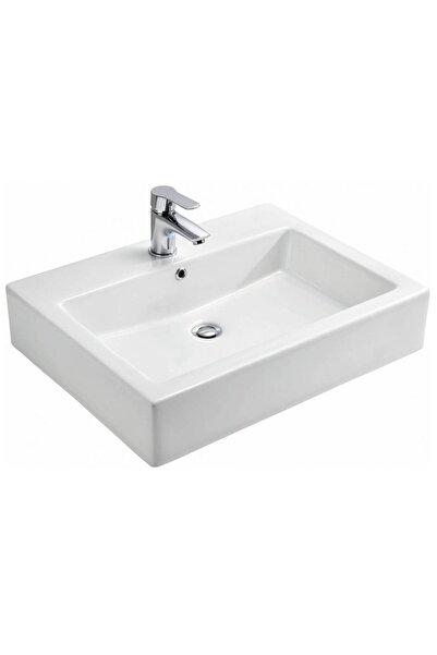 Piyasa Set üstü Kare Lavabo 50*60 Beyaz OUTLET - TP260.00-