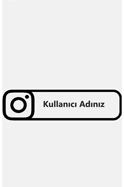 Kıvırcıkyoga Instagram kullanıcı adı sticker 26*7 ölçüleri