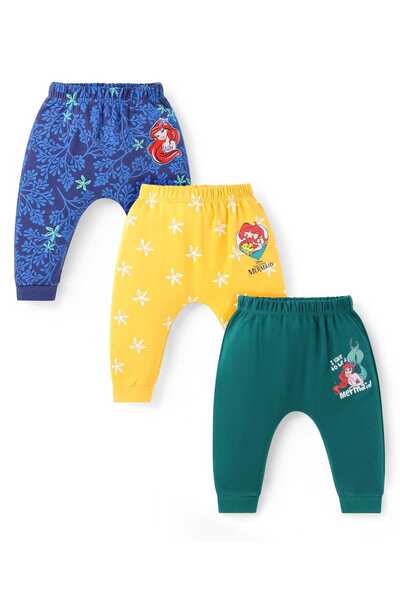 Babyhug Disney جوارب طويلة محبوكة متشابكة لحفاضات الأطفال، عبوة من 3 قطع من د...