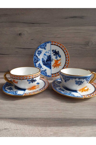 Konyax HYBRID1 2 KİŞİLİK ÇAY FİNCANI