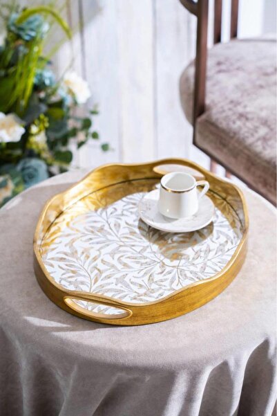 ACAR MYRA AYNALI OVAL KÜÇÜK TEPSİ 37x30CM