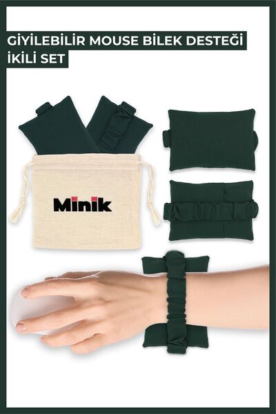 Minik Bilek Desteği Klavye Mouse Bilek Destek Yastığı | Ergonomik Giyilebilir...