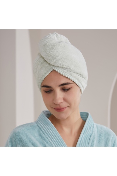 REEFI Modern hair towel-light pistachio - M