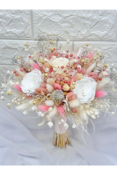 Eventissimi Buchet flori cu trandafiri criogenati pentru cununie nuntă mireas...