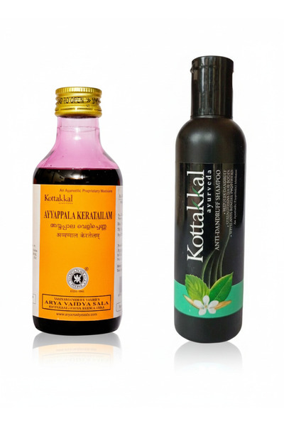 Kottakkal Ayyappala Keratailam 200 ml & Anti dandruff Shampoo 100 ml [ pack o...