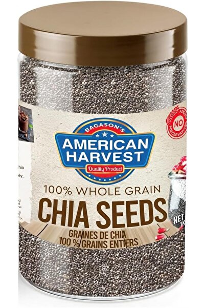 American Harvest Chia Seeds | Whole Grain | Gluten Free | 1kg Jar