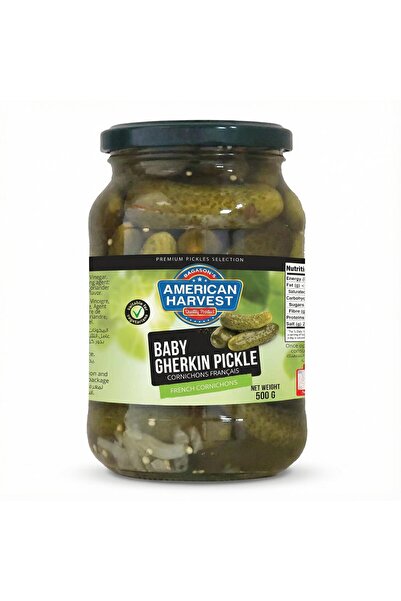American Harvest Baby Gherkins Pickle | French Cornichons | 500 g