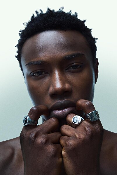 Bershka 2'li çelik yüzük paketi