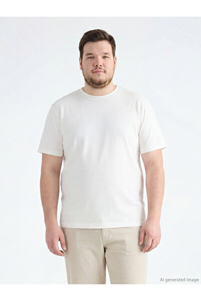 LC Waikiki Zero Roba Collar Combed Cotton Men's T-Shirt from Uzg Store for St...