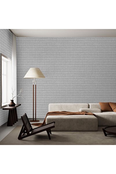 Adawall MUSE Koleksiyonu 25102-2 Açık Gri Dokulu Silinebilir Nonwoven Vinil D...