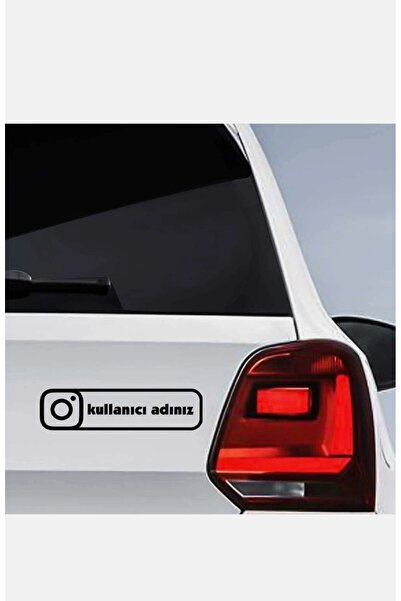 Kıvırcıkyoga Instagram kullanıcı adı sticker 26*7 ölçüleri