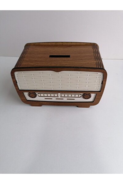 mykhediyevesanatatölyesi Ahşap Radyo Görünümlü Kumbara