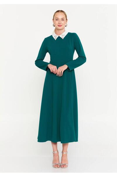 OEM Vefastyle J'arrive, rochie midi, verde